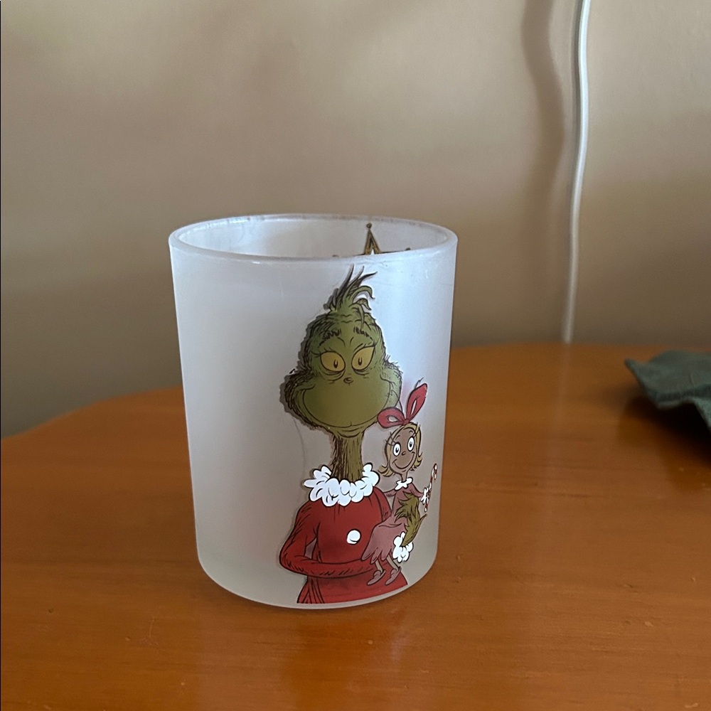 Grinch Frosted Glass